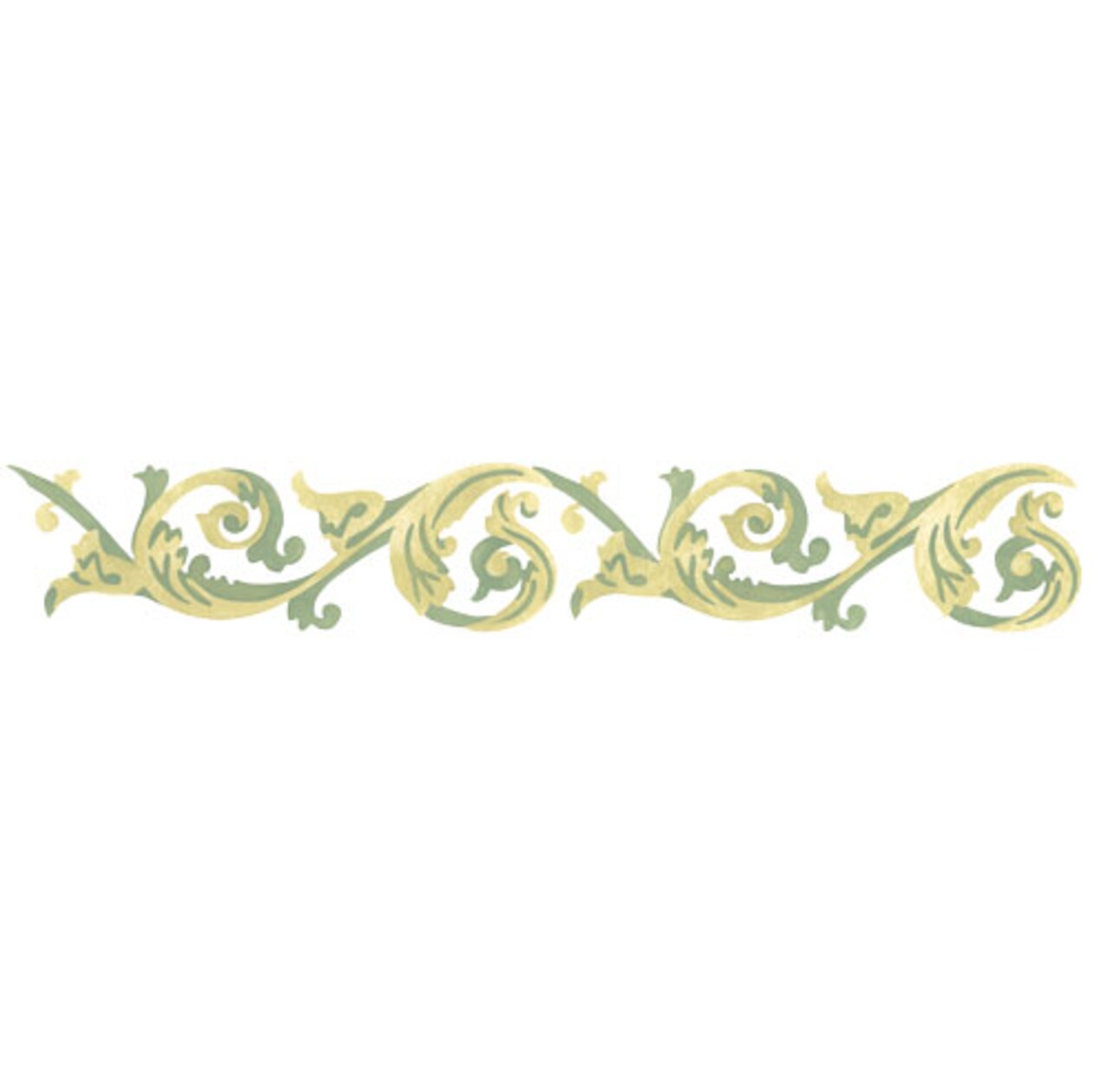 Small Victorian Scroll Wall Stencil | 3266A by Designer Stencils | Pattern Stencils | Reusable Stencils for Painting | Safe & Reusable Template for Wall Decor | Try This Stencil Instead of a Wallpaper | Easy to Use & Clean Art Stencil Pattern